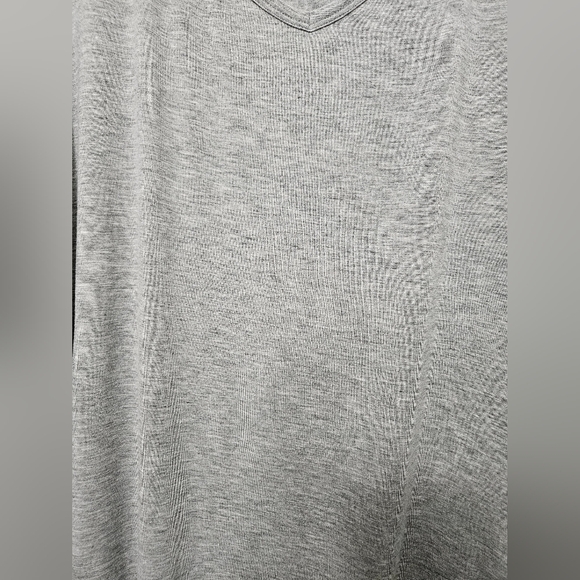 Theory small gray 3/4 dolman Dropped shoulder sleeve v neck pullover soft Shirt - Picture 5 of 7